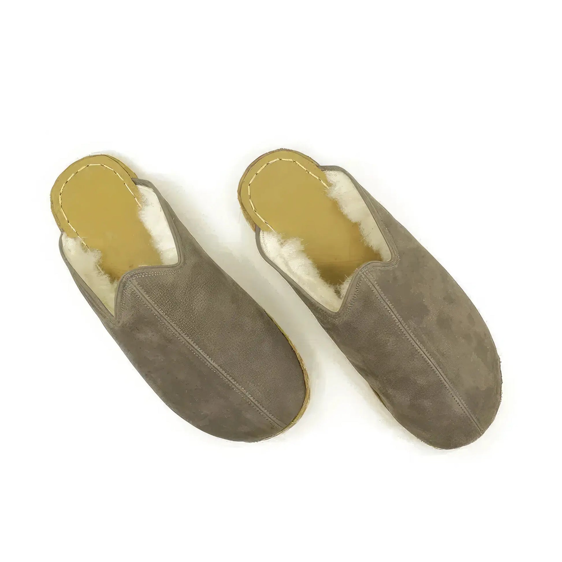 gray sheepskin slippers for women cozy warm