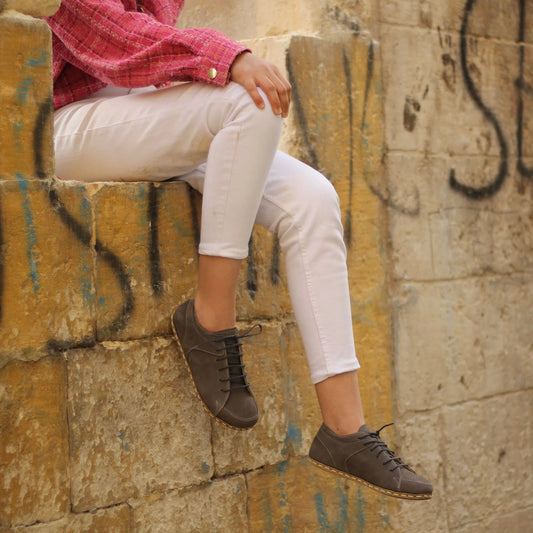 gray womens barefoot sneakers