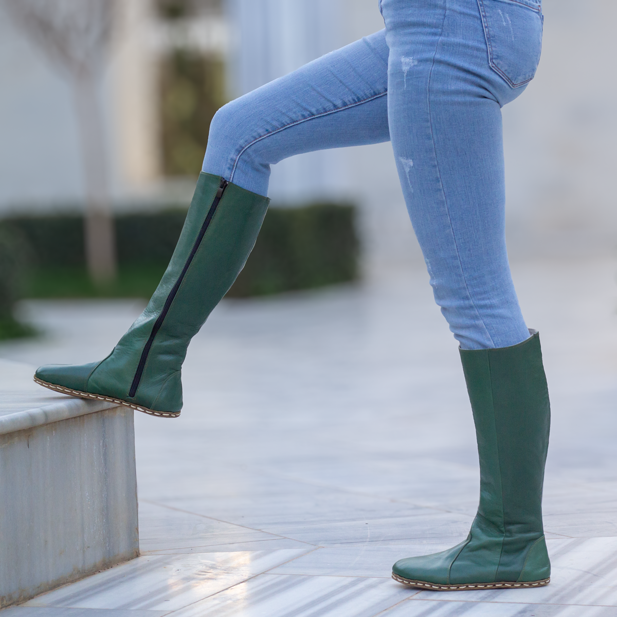 Green riding boots hotsell