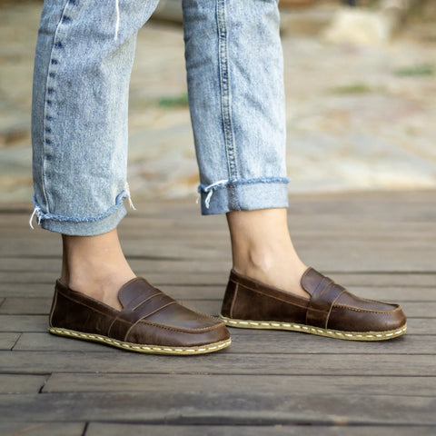 grounding barefoot earthing shoes crazy classic brown women