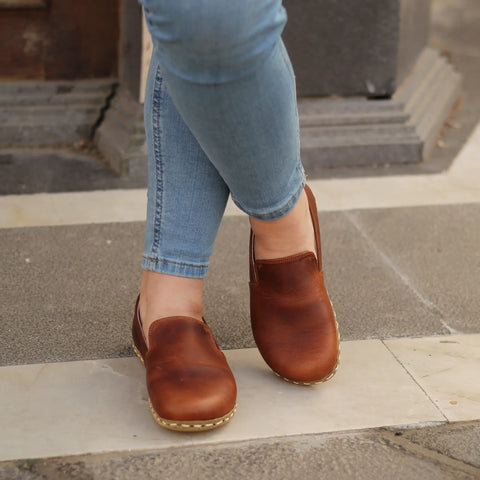 grounding barefoot shoes womens crazy new brown