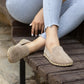 grounding barefoot shoes womens suede milky brown