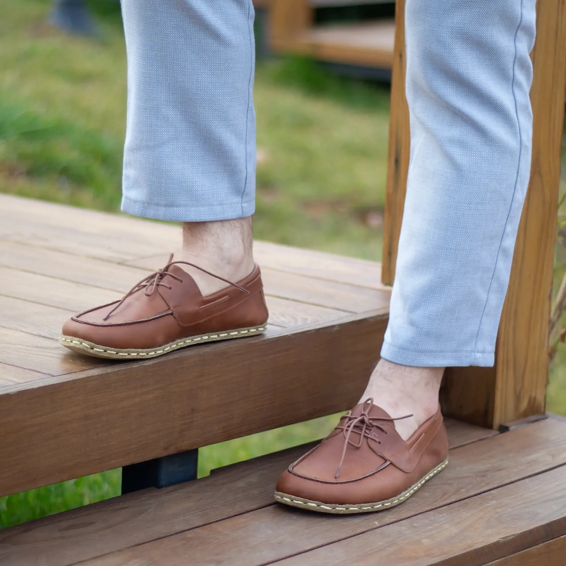 grounding mens crazy new brown barefoot leather earthing shoes