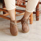 grounding oxford boots womens matte brown leather outdoor comfort