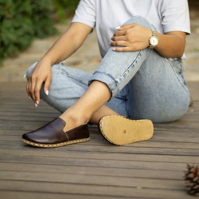 grounding shoes for women barefoot bitter brown style
