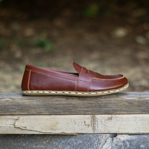 handmade barefoot earthing shoes tornado brown women