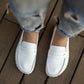 handmade barefoot earthing shoes white women