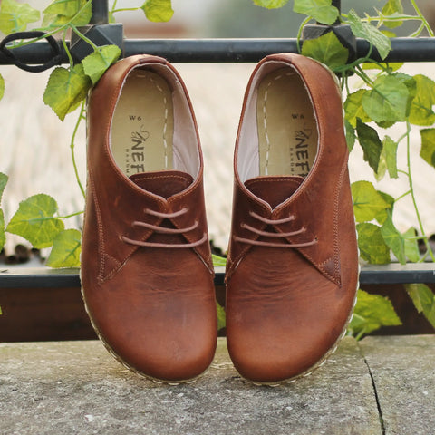 handmade barefoot leather shoes crazy new brown for men wild spirit