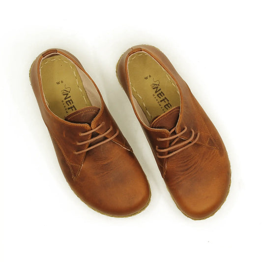 handmade barefoot leather shoes crazy new brown for men