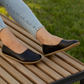 Handmade Barefoot Leather Shoes for Women in Black-Women Loafers-Nefes Shoes-5-Nefes Shoes