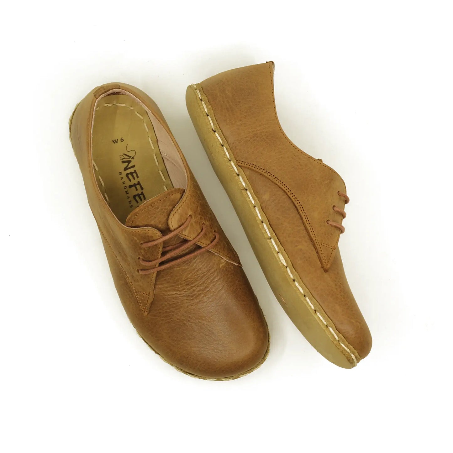 handmade barefoot leather shoes matte brown for men rustic path