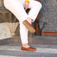 handmade barefoot loafers for women crazy new brown