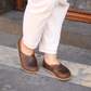 Handmade Barefoot Loafers for Women Crazy Classic Brown-Women Loafers-Nefes Shoes-4-Nefes Shoes