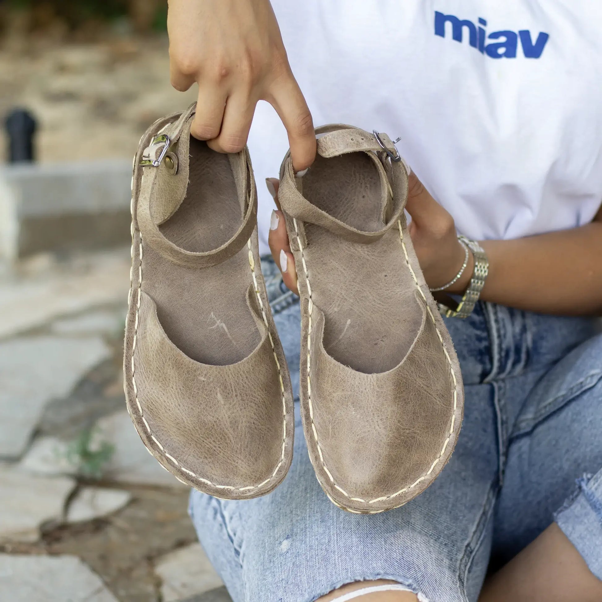 Handmade Barefoot Sandals Nefes Shoes - Main Image