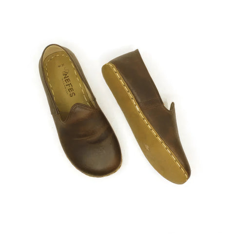 handmade barefoot shoes women crazy classic brown