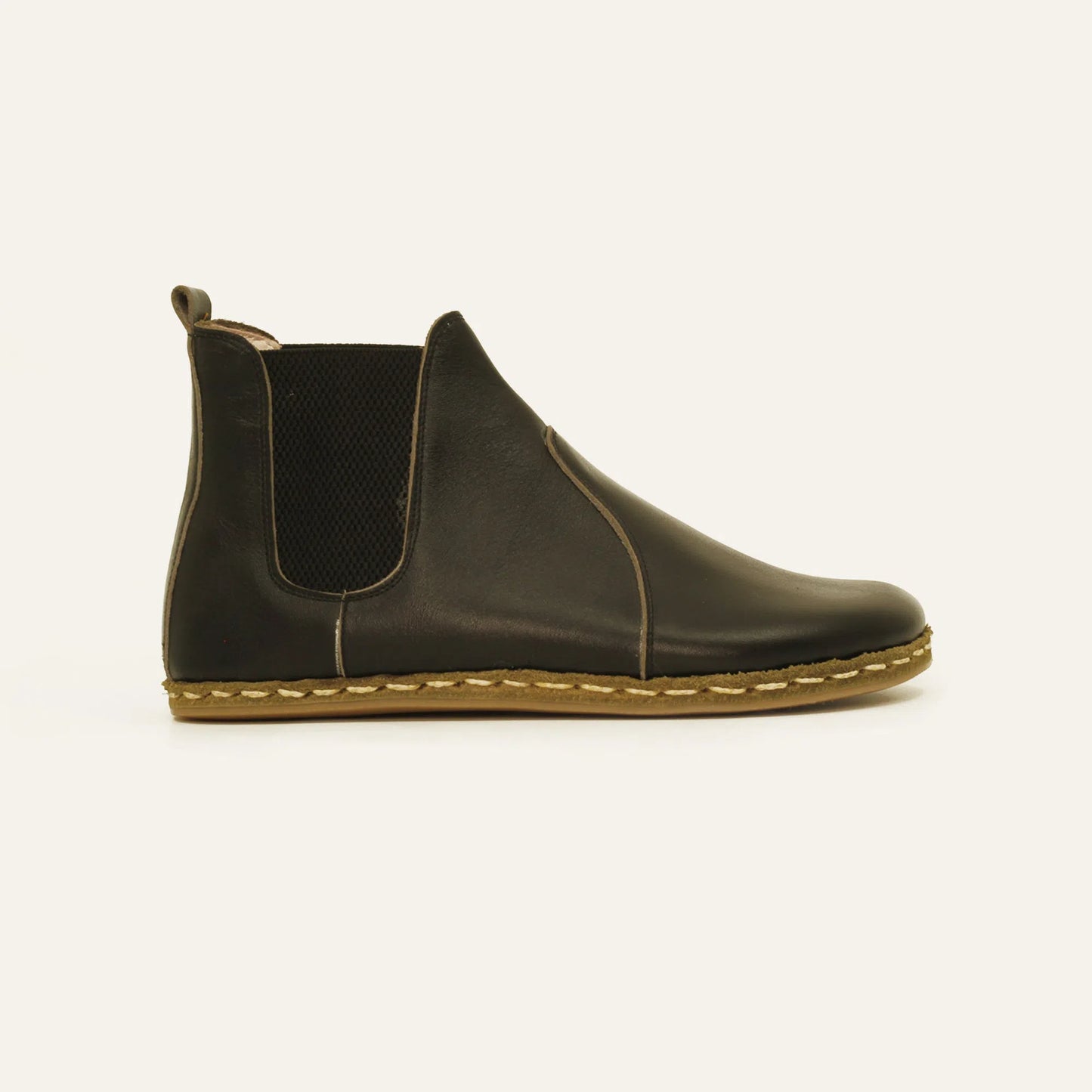 handmade black chelsea barefoot boots for women