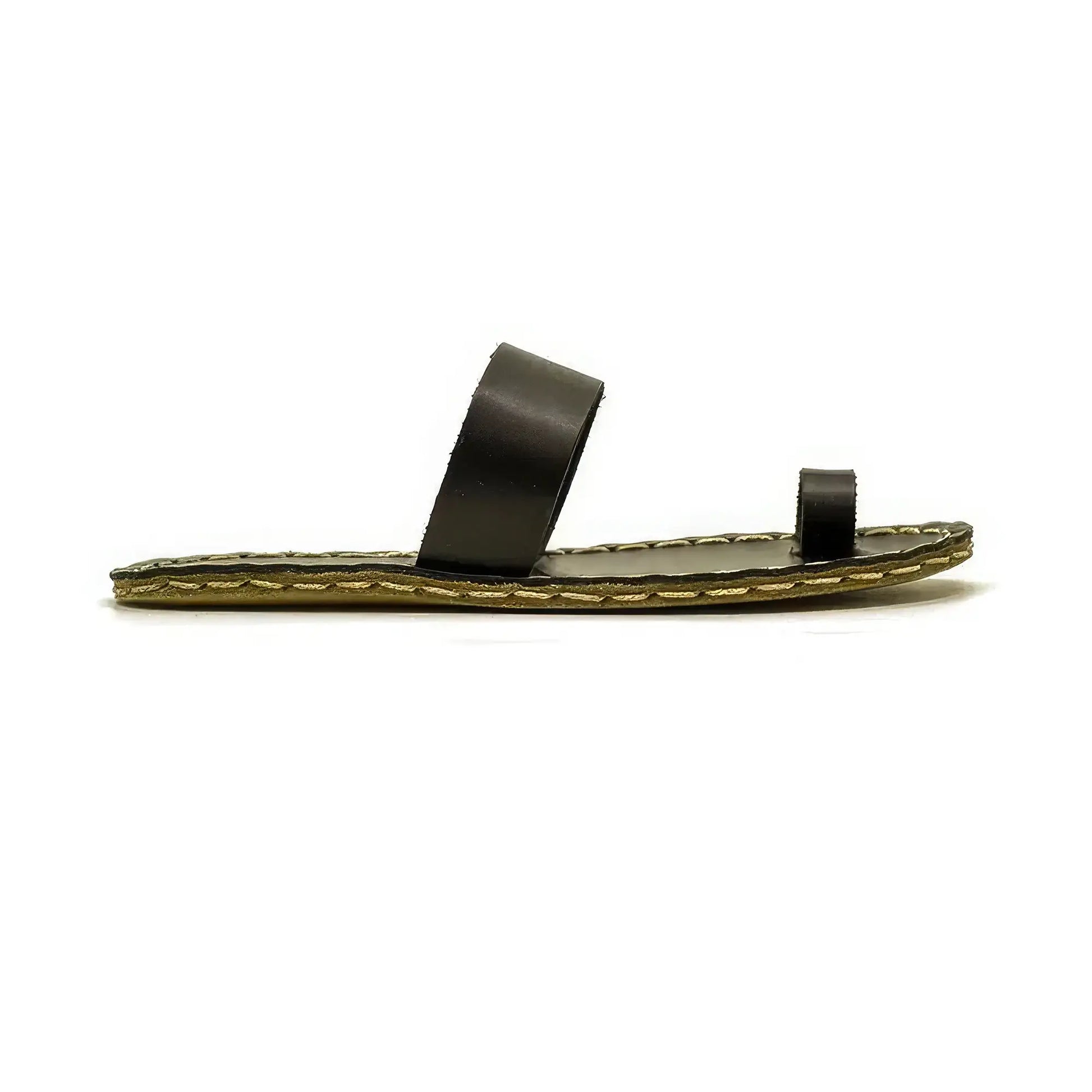 handmade black leather barefoot sandals genuine style