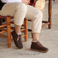 Handmade Brown Barefoot Shearling Oxford Boots For Women-Oxford Boots-nefesshoes-3-Nefes Shoes