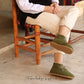 Handmade Green Barefoot Shearling Oxford Boots For Women-Oxford Boots-nefesshoes-3-Nefes Shoes