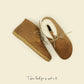 handmade grounding ankle boots matte brown leather women
