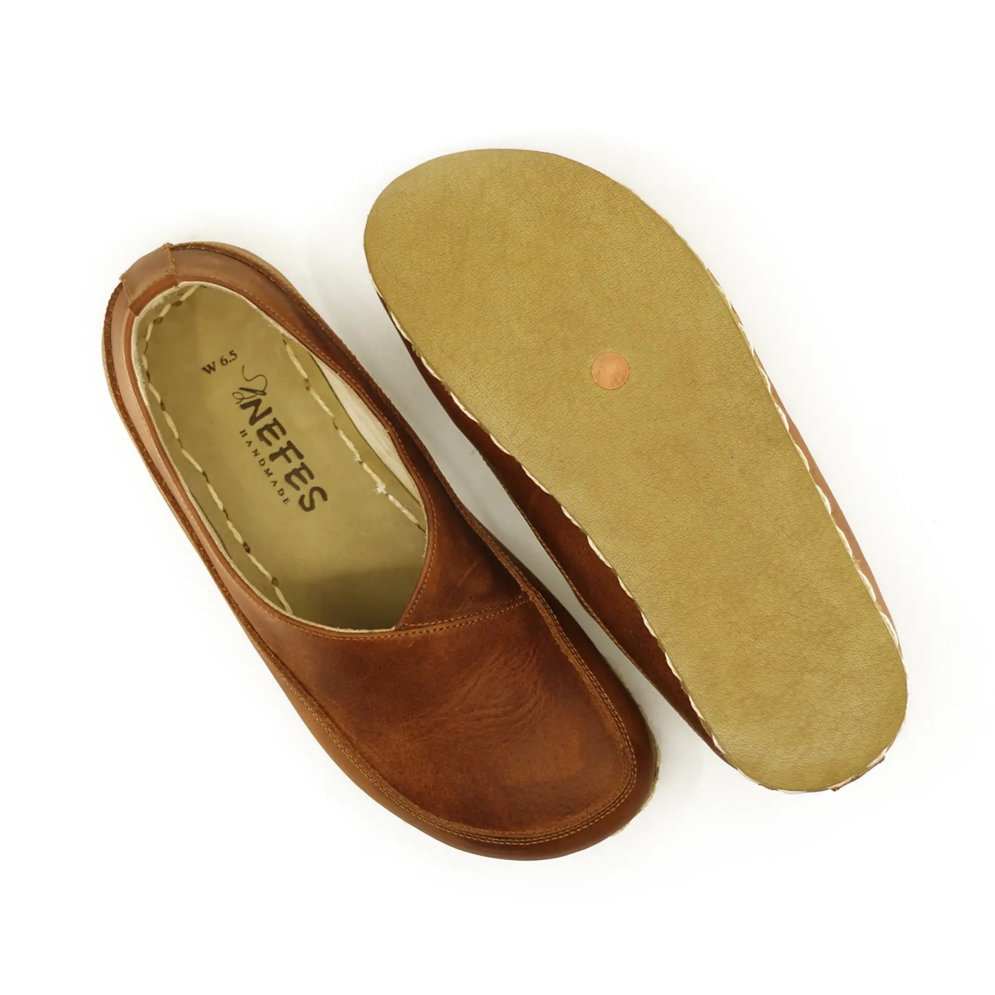 handmade grounding barefoot loafers crazy new brown women