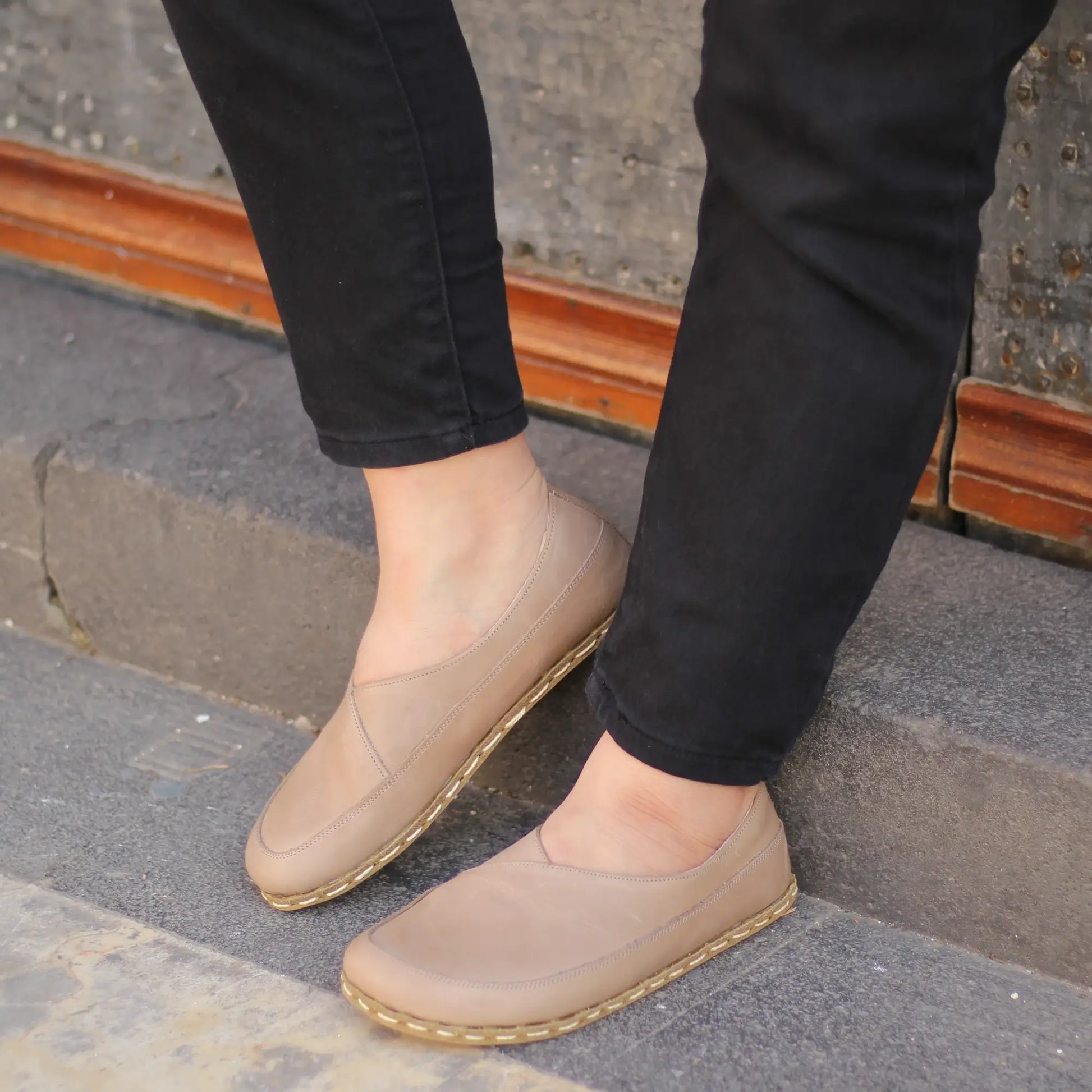 handmade grounding barefoot loafers crazy vision women
