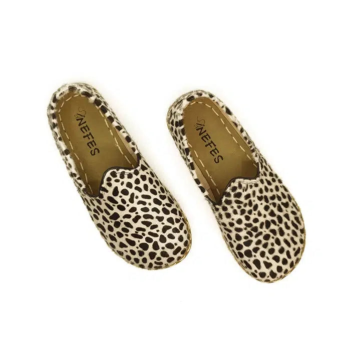 handmade leopard womens barefoot shoes