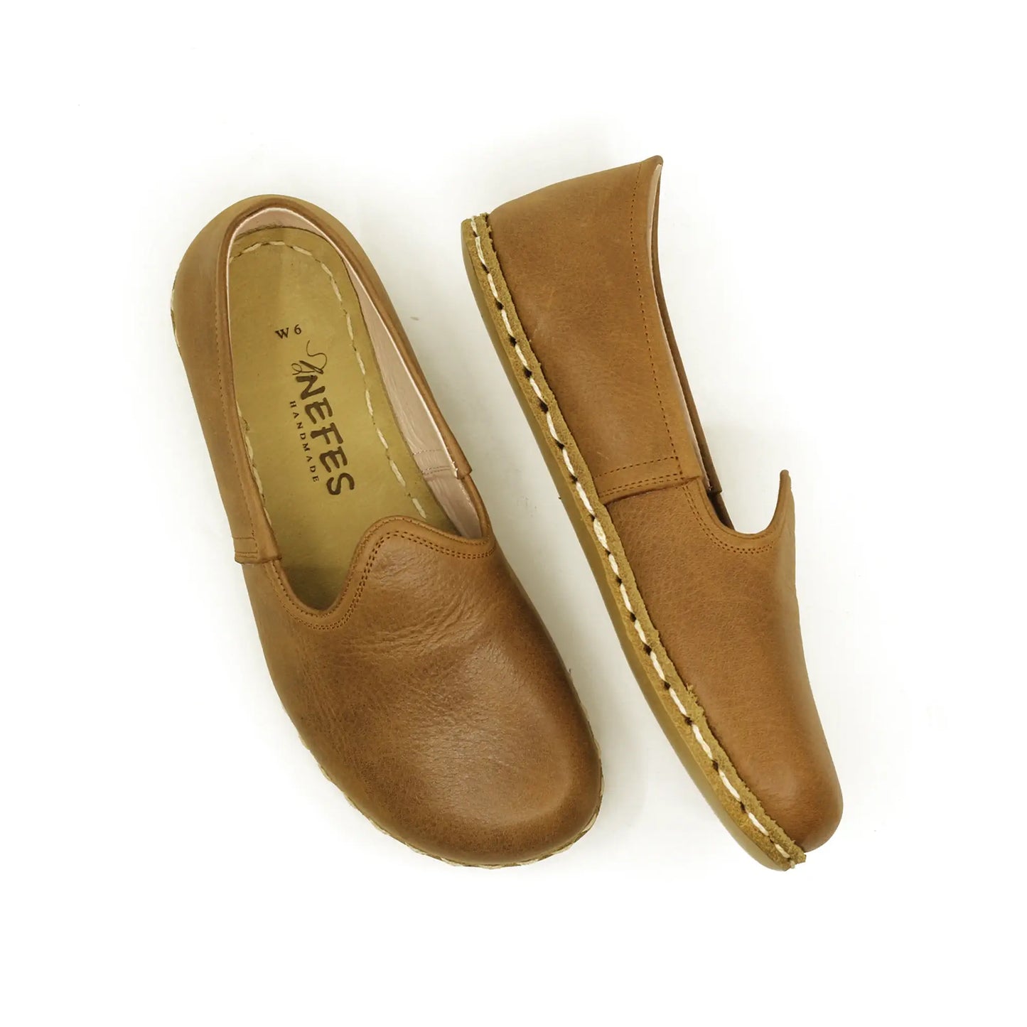 handmade matte brown mens barefoot shoes