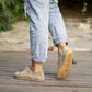 handmade milky brown barefoot leather shoes for women