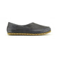 handmade womens barefoot loafers navy blue