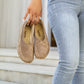 handmade womens barefoot loafers suede milky brown