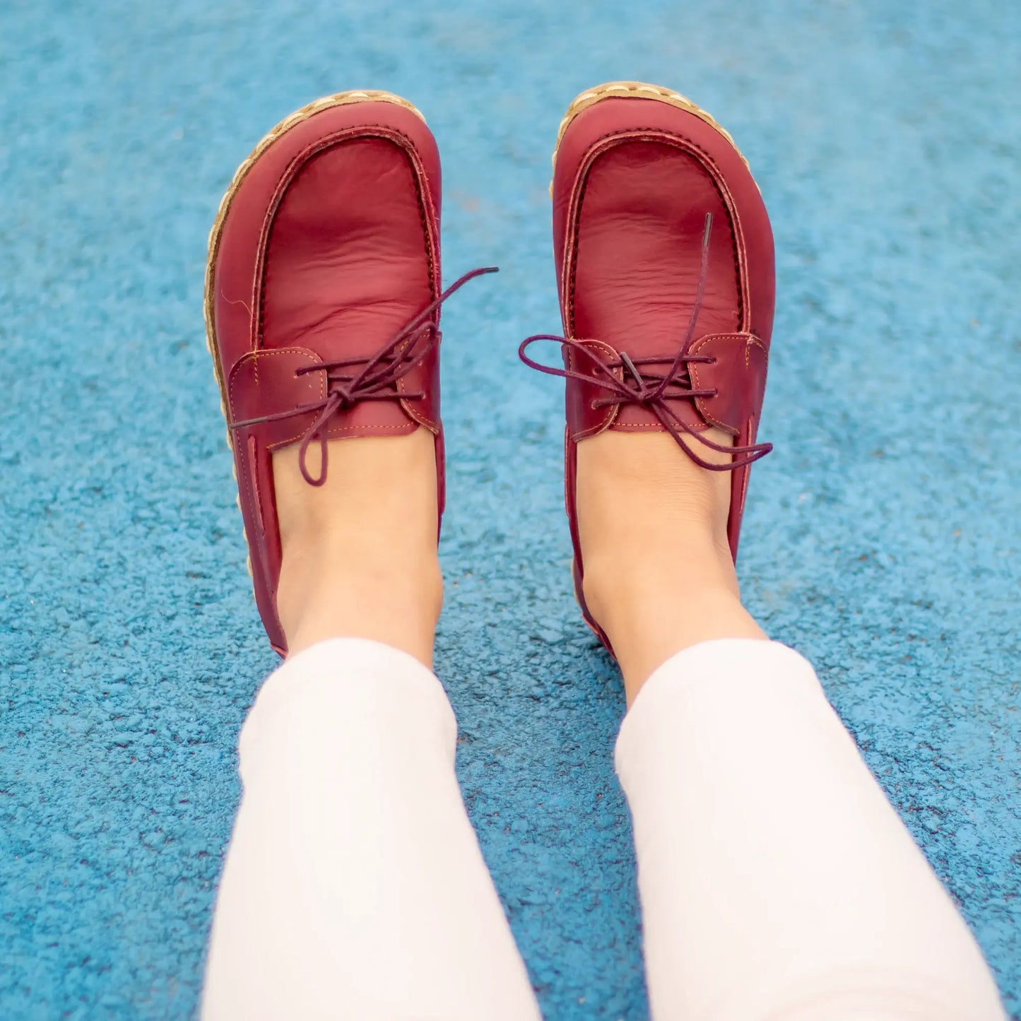 handmade womens barefoot minimalist burgundy shoes