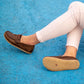 handmade womens barefoot minimalist classic brown shoes