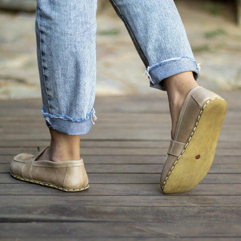 leather barefoot earthing shoes crazy vision women