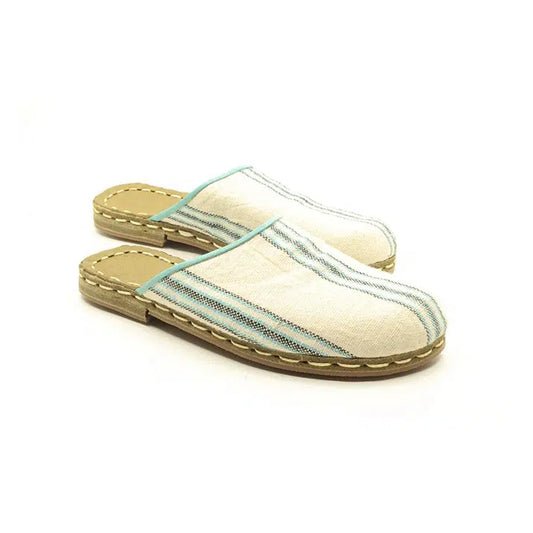 leather handmade genuine slippers