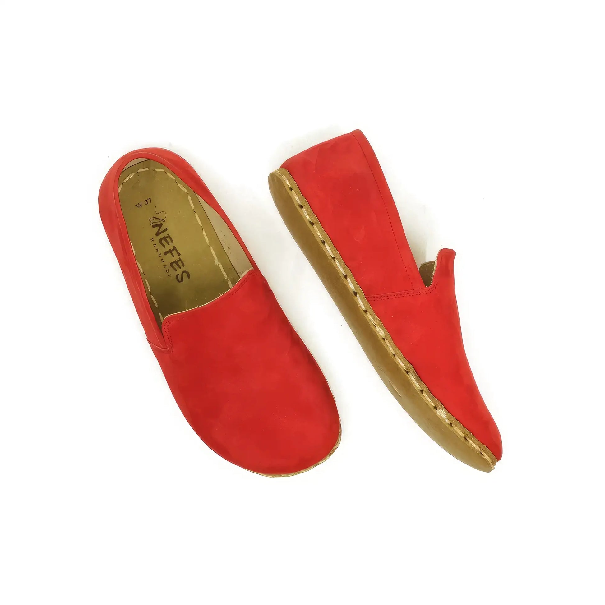 light brown barefoot oxford shoes for women