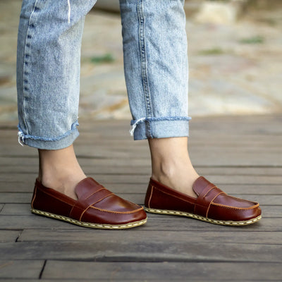 lightweight barefoot earthing shoes tornado brown women