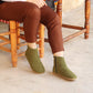 lightweight green leather barefoot hiking boots women