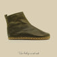 lightweight military green barefoot hiking leather boots women