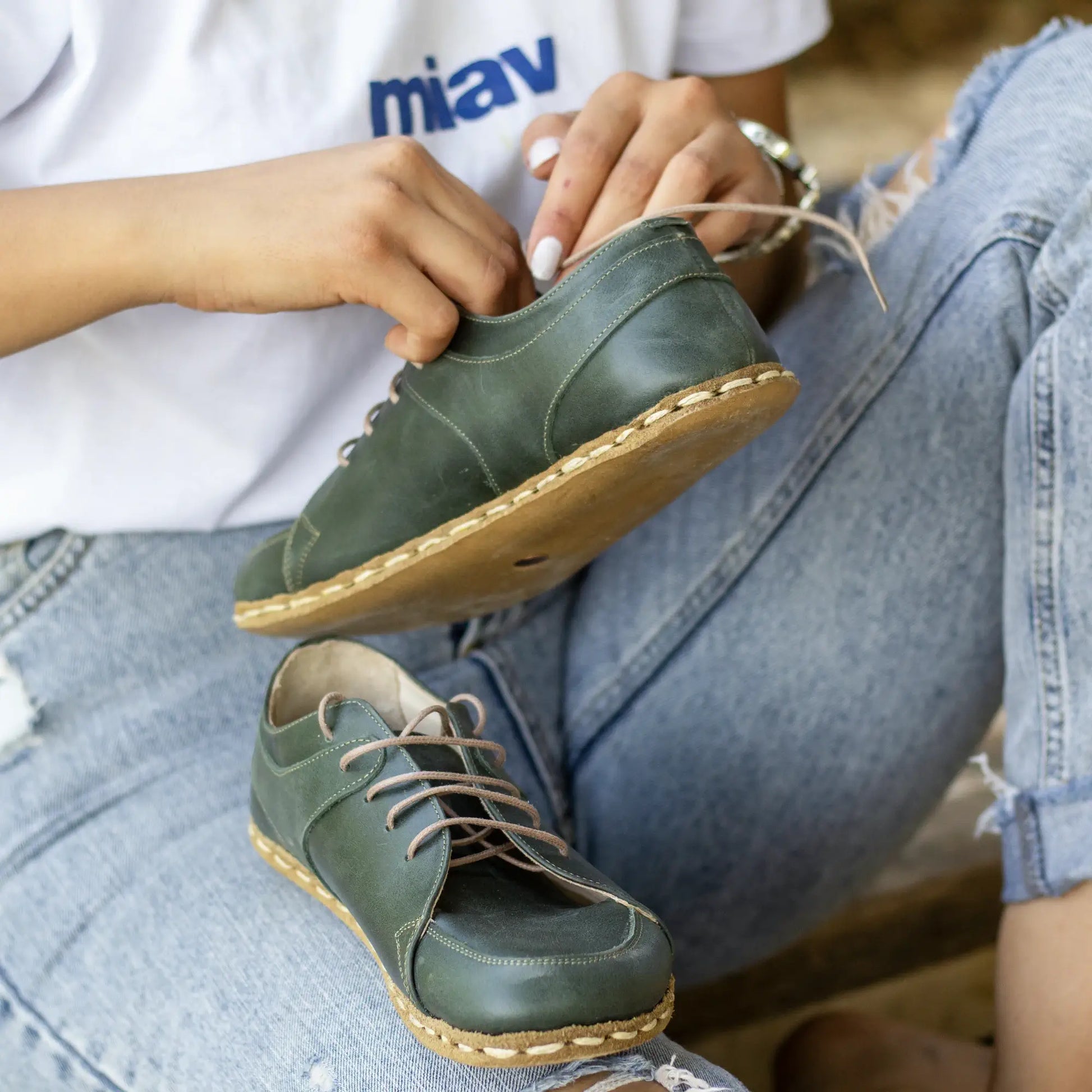 lightweight womens barefoot sneakers toledo green