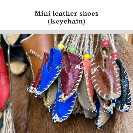 25 pieces of tiny leather shoes, ornaments-gifts-keychains