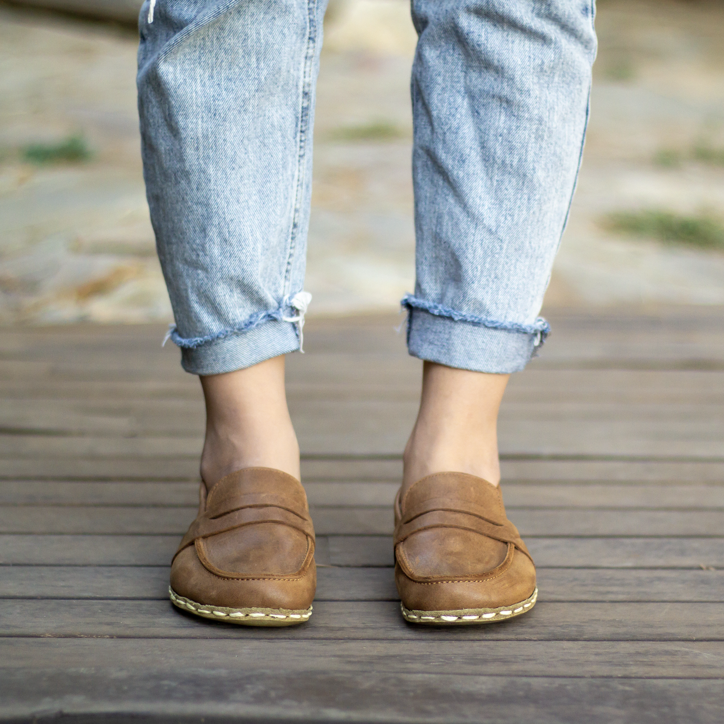 matte brown leather barefoot shoes womens