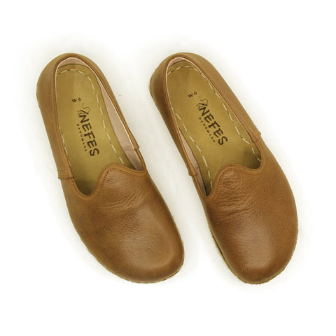 matte brown mens grounding barefoot shoes