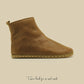 matte brown womens barefoot leather hiking boots