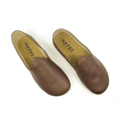 mens barefoot grounding shoes bitter brown