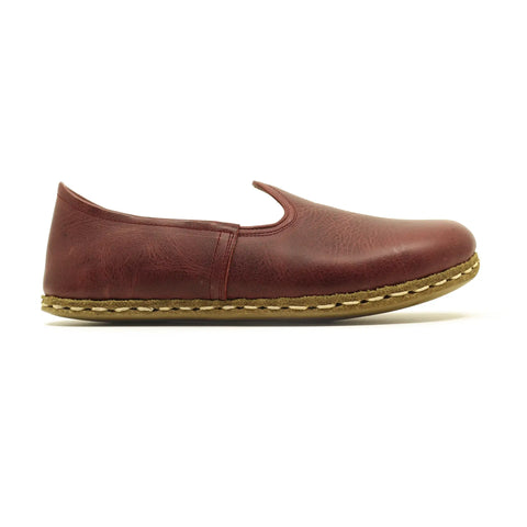 mens barefoot grounding shoes burgundy free motion