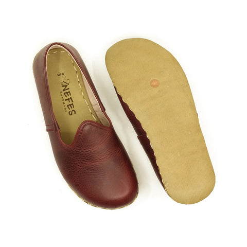 mens barefoot grounding shoes burgundy pure path