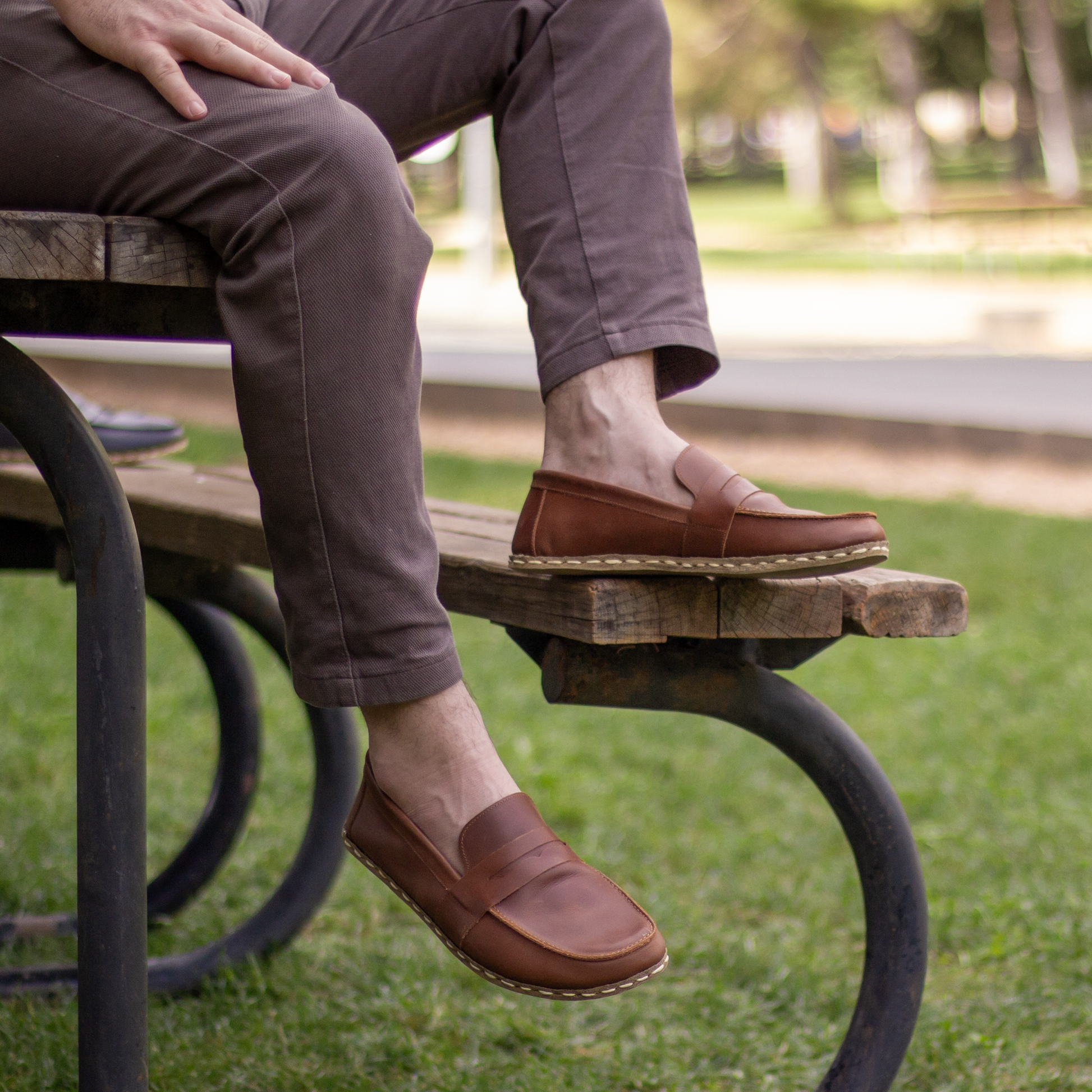 mens barefoot shoes crazy new brown leather