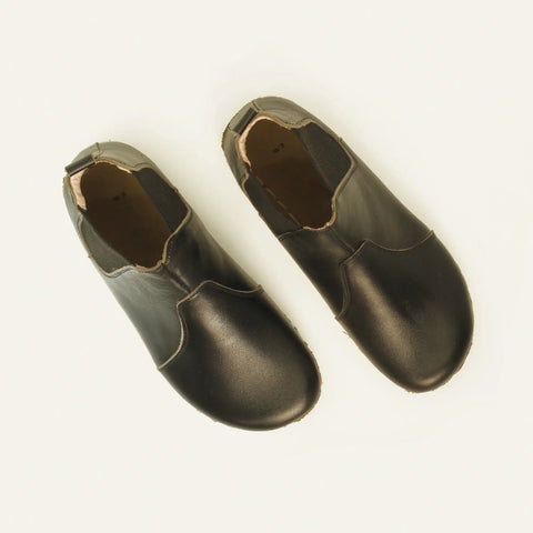 mens black handmade chelsea barefoot boots