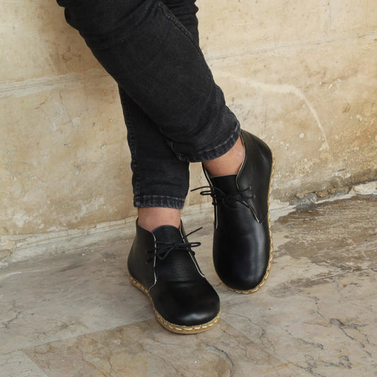 mens black oxford earthing boots